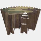 Western land De jacht is voorbij herten bruiloft Bedankdoosjes (Ongevouwen)