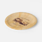 Western  Land Elegant Bruiloft Papieren Bordje (Gekanteld)