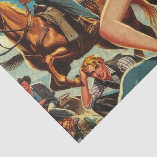 Western Land Girl Tissuepapier (Detail)