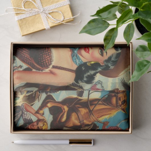 Western Land Girl Tissuepapier (Geschenk)