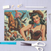  Western Land Girl Tissuepapier (Craft)