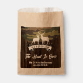 Western land herten De jacht is voorbij bruiloft Bedankzakje (Voorkant)