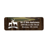 Western land herten De jacht is voorbij bruiloft Etiket (Voorkant)