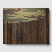 Western land herten De jacht is voorbij bruiloft Gastenboek (Achterkant)