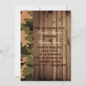 Western land Hunt is Over Camo vrijgezellenfeest Kaart (Achterkant)