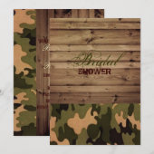 Western land Hunt is Over Camo vrijgezellenfeest Kaart (Voorkant / Achterkant)