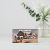 Western Land Koe Bull Visitekaartje (Staand voorkant)