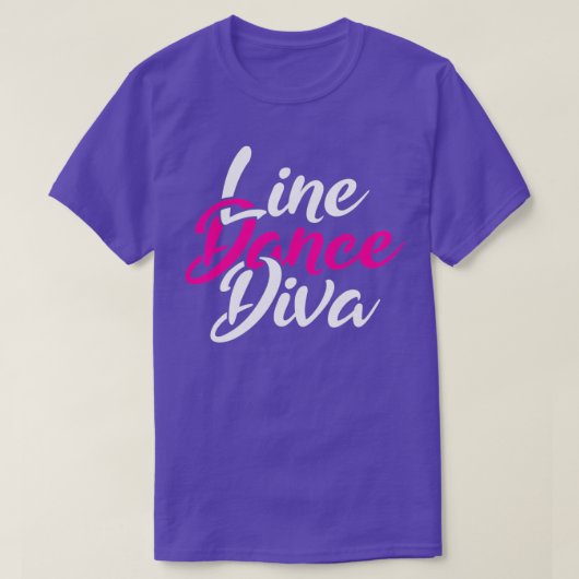 Western land lijn dansende diva vrouwen gift line t-shirt (Design voorkant)