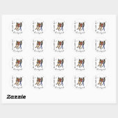 Western Land "Line Dancing Cowgirl" Stickers (Vel)