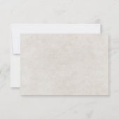 Western land longhorn bruiloft maaltijd keuzes RSV RSVP Kaartje (Achterkant)