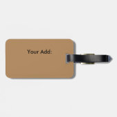 western land met bruine schuur en cowboylaarzen bagagelabel (Achterkant horizontaal)