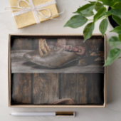 western land met bruine schuur en cowboylaarzen tissuepapier (Geschenk)