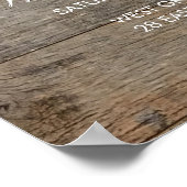 western land met bruinkoolzaadschuur poster (Hoek)