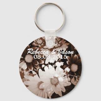 western land met een goudmakreel sleutelhanger