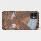 Western land met gereedschap Leren  Eagle Case-Mate iPhone Case (Achterkant (horizontaal))