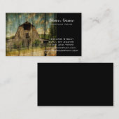 Western land met primitief hout in nood visitekaartje (Voorkant / Achterkant)