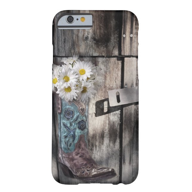 Western land met schoorsteenhoutcowboy Case-Mate iPhone case (Achterkant)