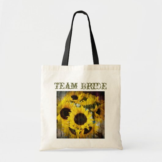 western land met zonnebloem tote bag (Voorkant)