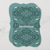 Western land mode Blauwgroen Turquoise Leather Kaart (Voorkant / Achterkant)