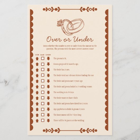 Western land over of onder bruidsspel (Voorkant)