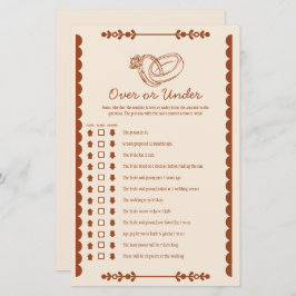 Western land over of onder bruidsspel