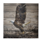 Western land Patriottic USA American Bald Eagle Tegeltje (Voorkant)