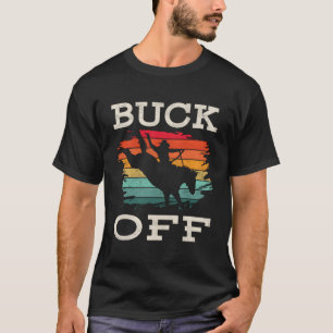 Western land Rodeo Buck Off Paardrijden T-shirt