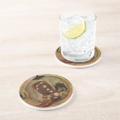 Western Land Rodeo cowboy Lasso Rope Zandsteen Onderzetter (Zijkant)