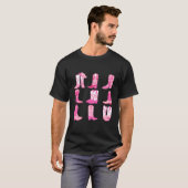 Western Land Rodeo Roze Cowboy Cowgirl laarzen T-shirt (Voorkant volledig)