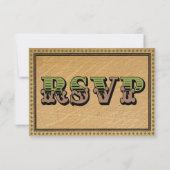 Western land Rodeo Wedding RSVP-kaarten RSVP Kaartje (Achterkant)