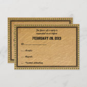 Western land Rodeo Wedding RSVP-kaarten RSVP Kaartje (Voorkant / Achterkant)