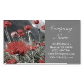 Western Land Rood Papaver Bloemist Aromatherapie Visitekaartje Magneet (Voorkant)