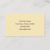 Western Land Rustiek Bruin Boerderij Wagon Visitekaartje (Achterkant)