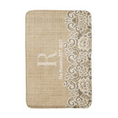 Western land rustieke jute en kant Familie EST Badmat (Voorkant Verticaal)