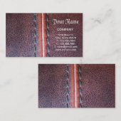 western land Verweerde stiksels Faux Leather Visitekaartje (Voorkant / Achterkant)