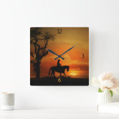 Western land Western bereik Vierkante Klok (Huis)