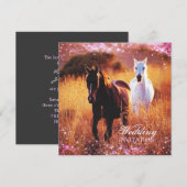 western land: Zonneppaard, bruiloft Kaart (Voorkant / Achterkant)