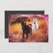 western land: Zonneppaard, bruiloft Kaart (Voorkant / Achterkant)