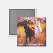 western land: Zonneppaard, bruiloft Magneet (Voorkant / Achterkant)