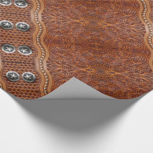 western landschap leren cadeaupapier (Hoek)