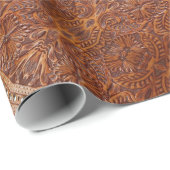 western landschap leren cadeaupapier (Rol Hoek)