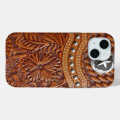  western landschap leren Case-Mate iPhone case (Achterkant (horizontaal))