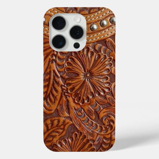  western landschap leren Case-Mate iPhone case (Achterkant)