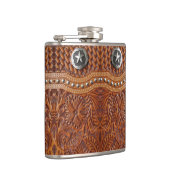  western landschap leren heupfles (Rechts)