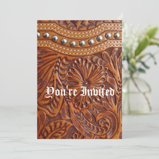  western landschap leren kaart (Staand voorkant)