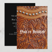 western landschap leren kaart (Voorkant / Achterkant)