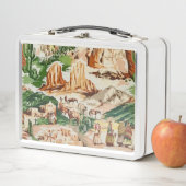 Western landschapsthema Retro Fabric Lancering Box (In situ)