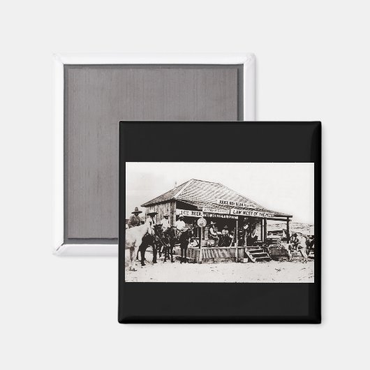 Western Lawman Legendary Judge Roy Bean Magneet (Voorkant / Achterkant)