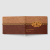 Western leder en touw gastenboek (Volledig)