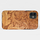 Western leder met de Zuidwest-stijl uit het bijten Case-Mate iPhone Case (Achterkant (horizontaal))